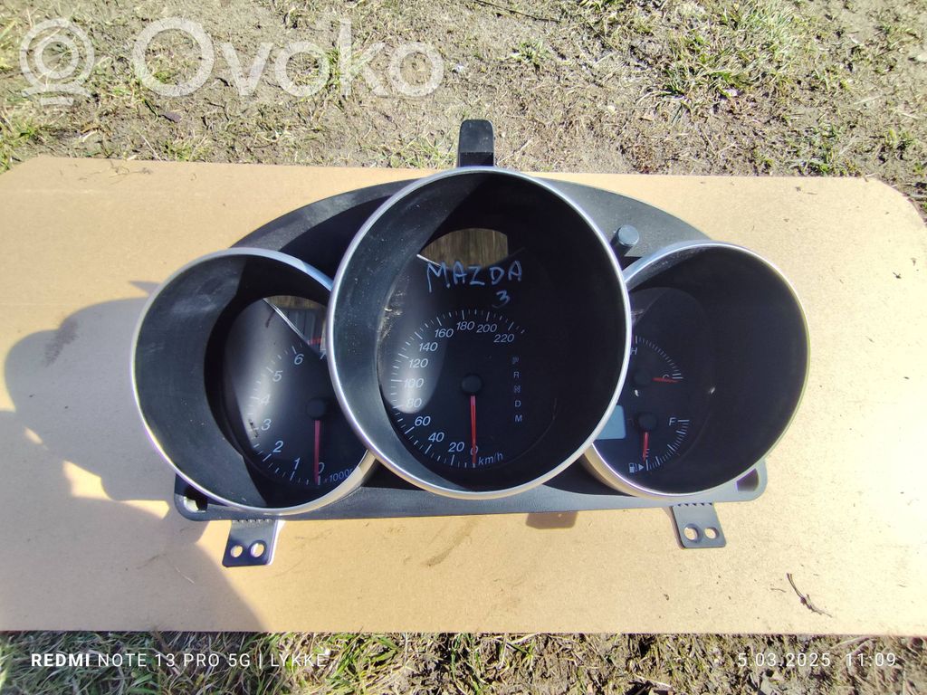Mazda 3 I Spidometrs (instrumentu panelī) 