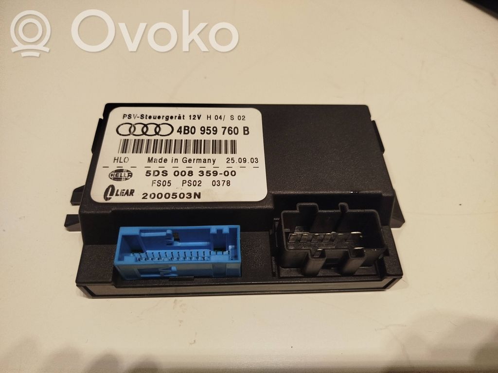 Audi A6 S6 C5 4B Module de commande de siège 