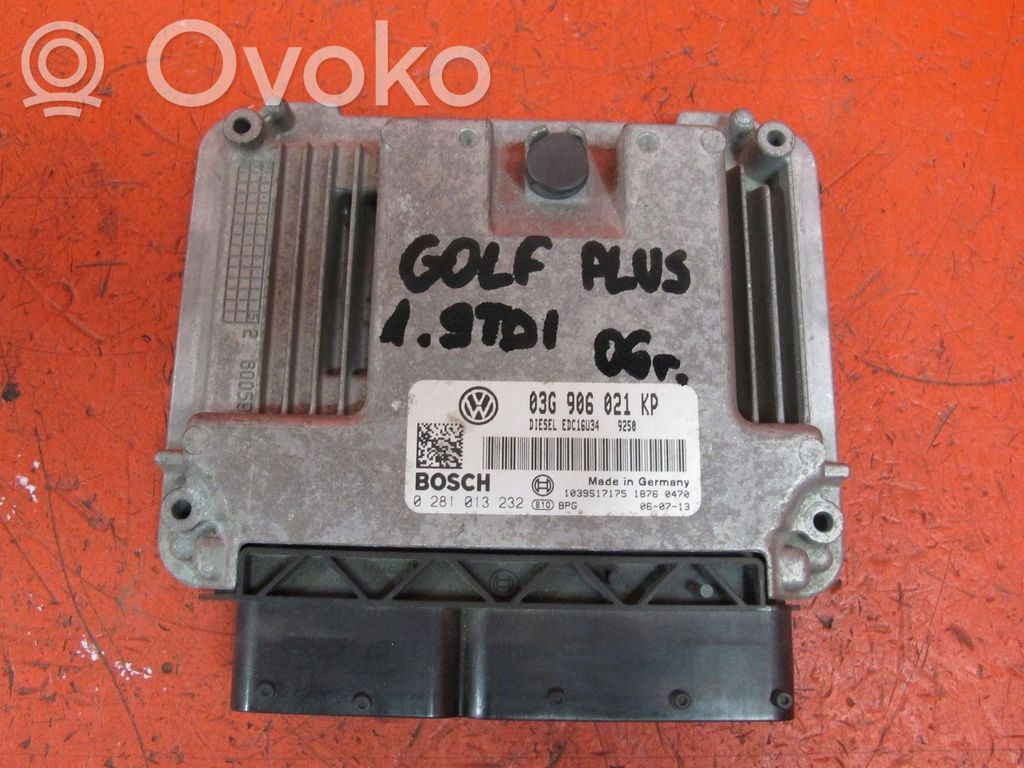 Volkswagen Golf Plus Engine control unit/module 