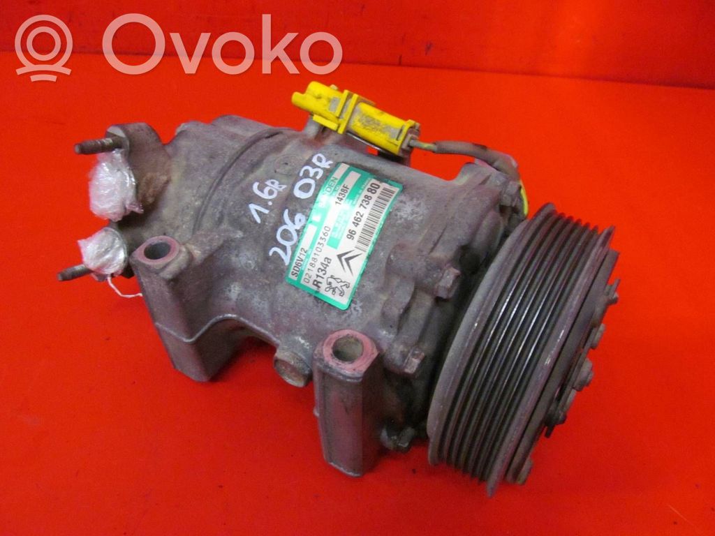 Peugeot 206 Air conditioning (A/C) compressor (pump) 