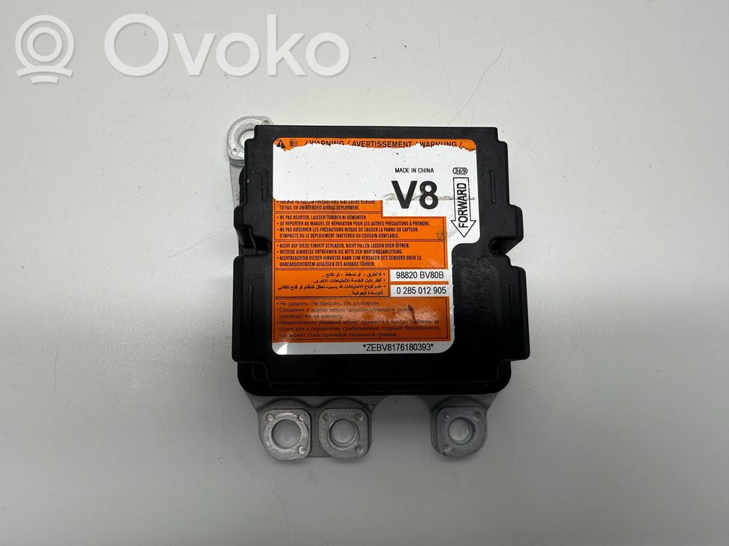 Nissan Juke I F15 Unidad de control/módulo del Airbag 