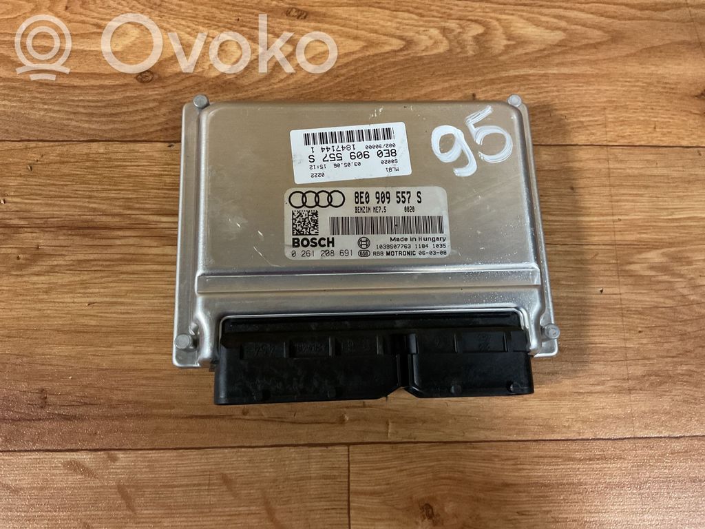 Engine control unit/module   8E0909557S,0261208691,1039S07763