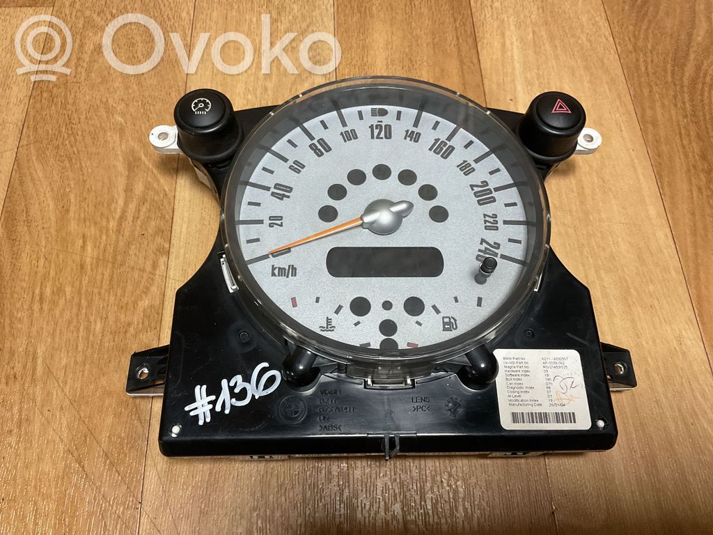 Mini One - Cooper R50 - 53 Nopeusmittari (mittaristo) 