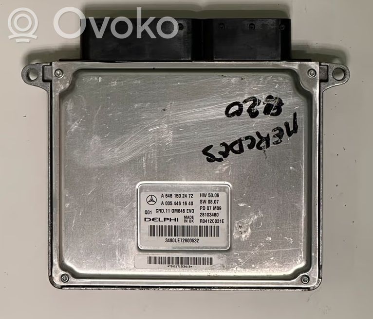 Mercedes-Benz C W204 Engine control unit/module ECU 