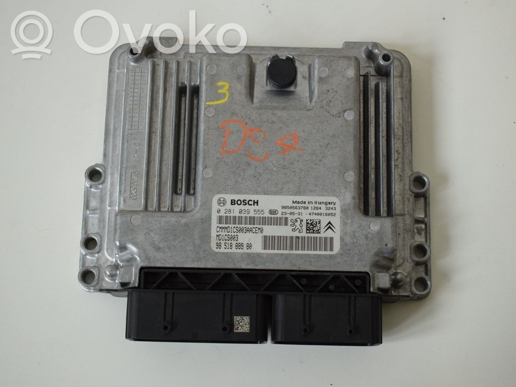Komputer / Sterownik ECU silnika   9851888980,0281039555,4740016052,9850563780