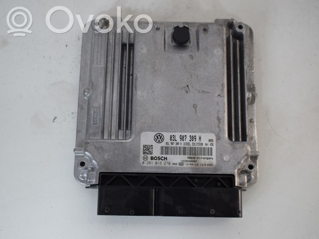 Volkswagen Transporter - Caravelle T5 Komputer / Sterownik ECU silnika 