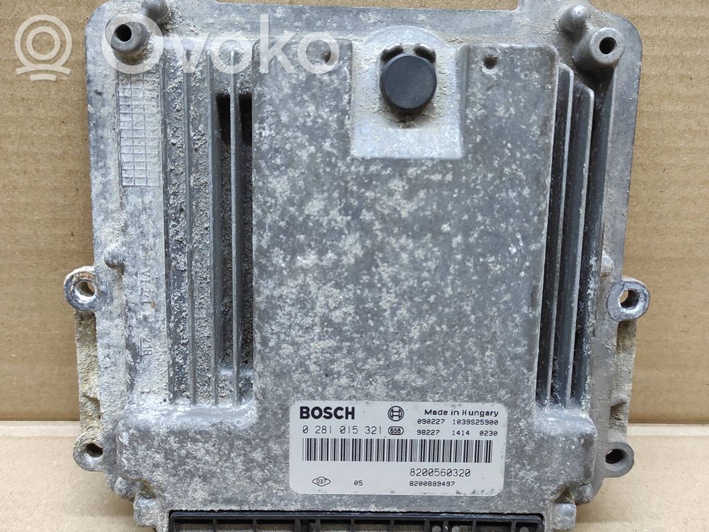Engine control unit/module   0281015321,8200560320,8200889497