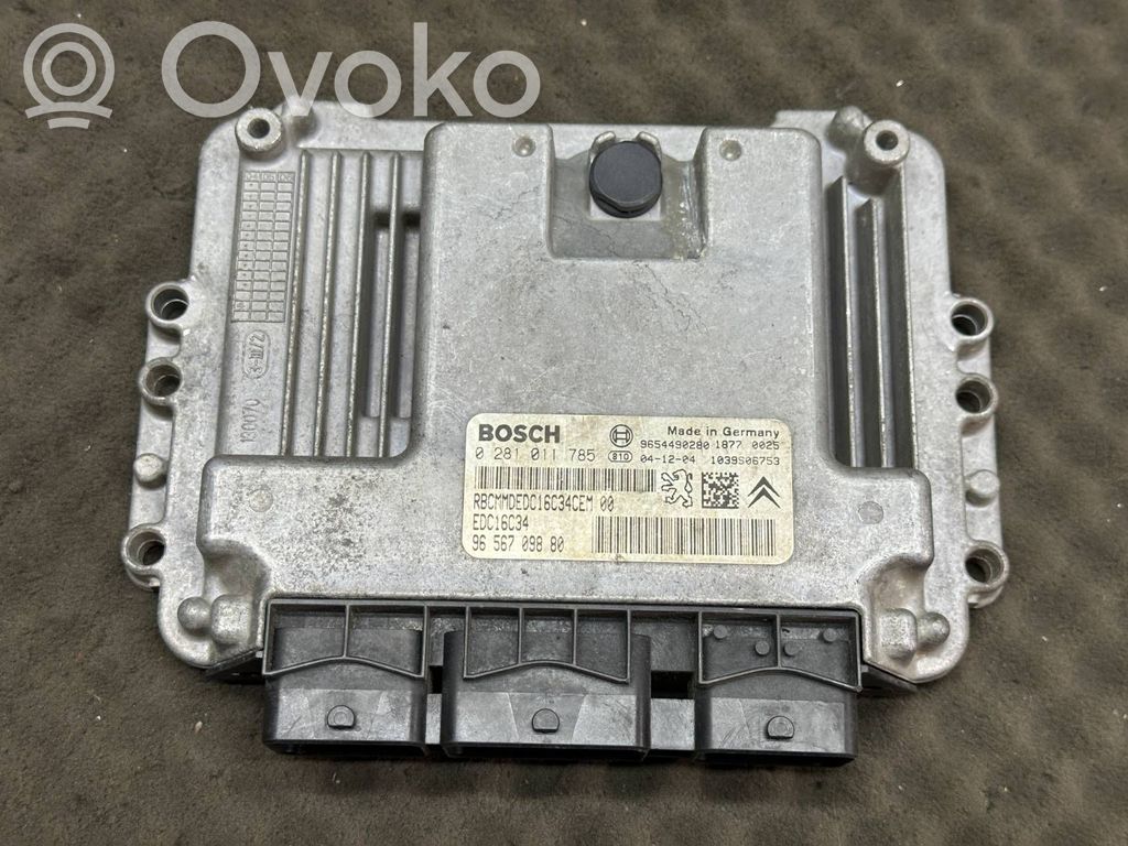 Engine control unit/module   9656709880RAV,9656709880