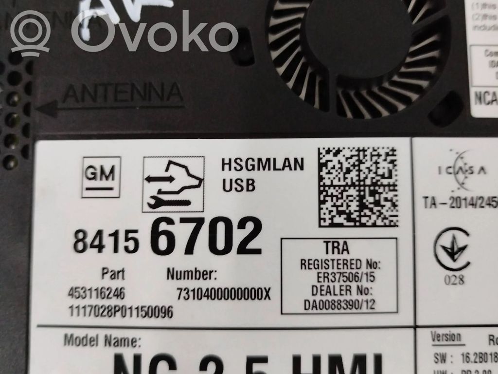 GPS navigation control unit/module   84156702,453116246,7310400000000X