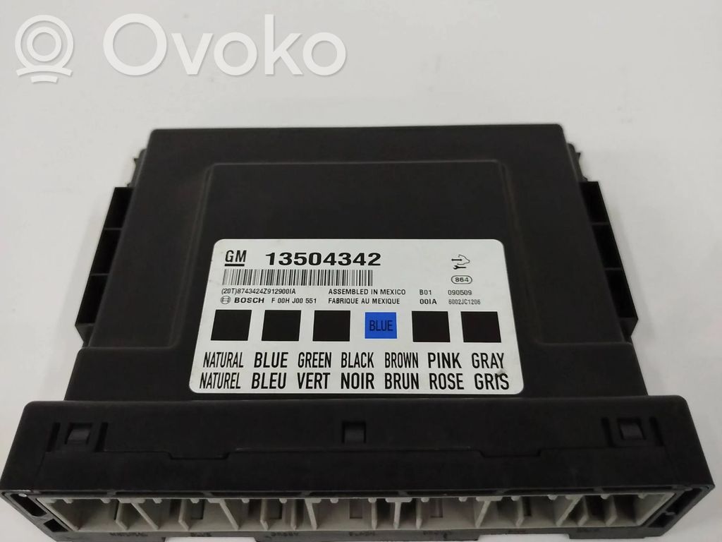 Module confort   13504342,6002JC1206,F00HJ00551