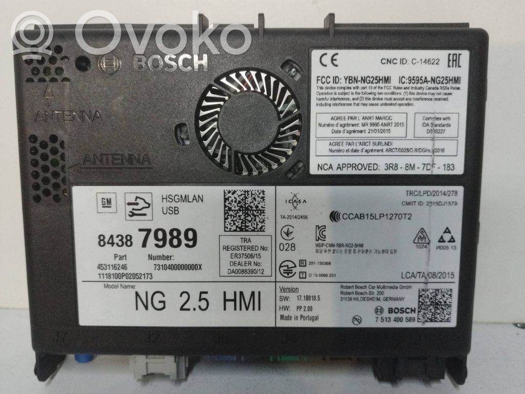 Opel Astra K Other control units/modules 