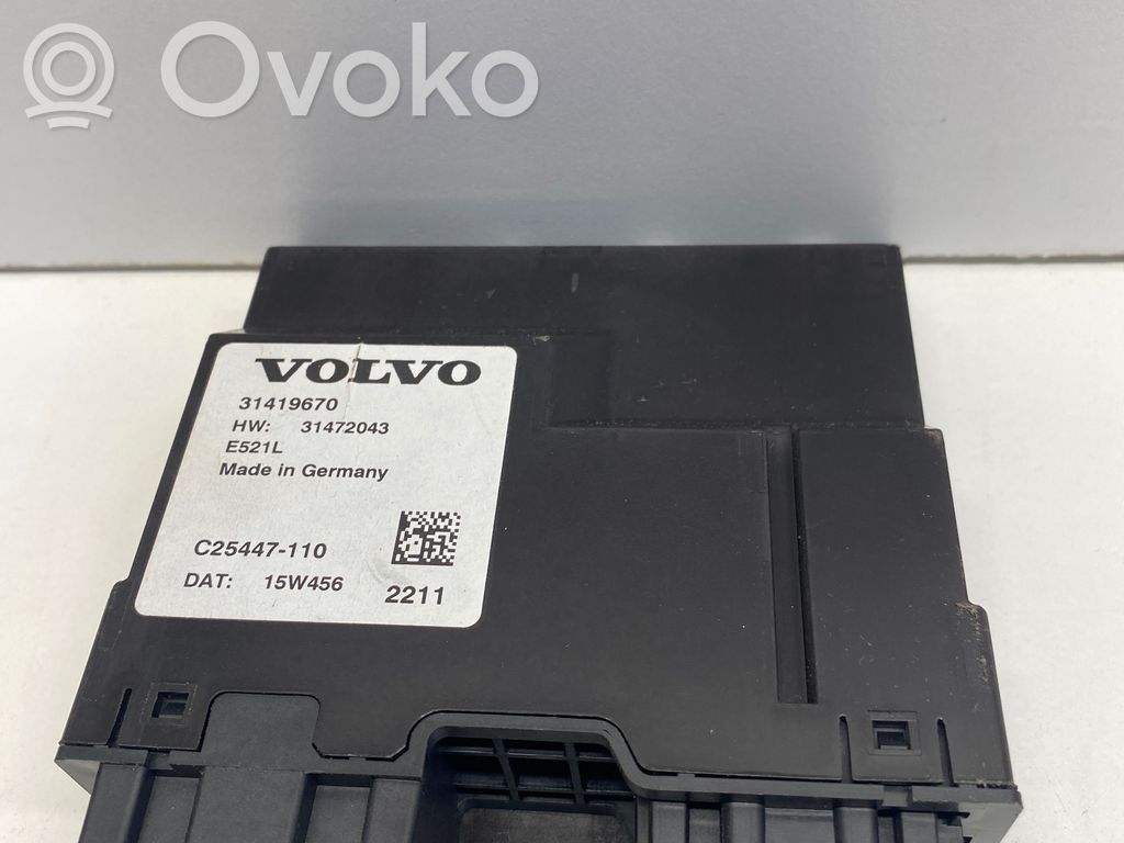 Unité de commande / module de hayon   31419670,31472043,C25447110