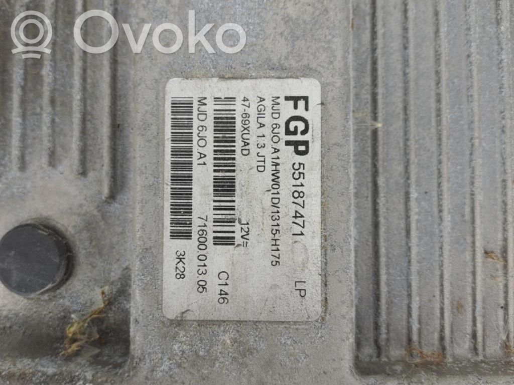 Opel Agila A Calculateur moteur ECU 