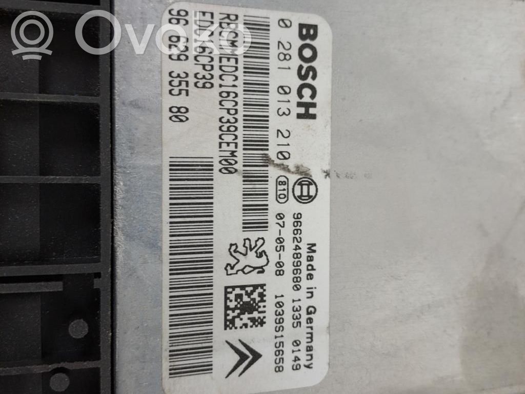 Citroen C5 Juego de cerradura y set ECU del motor 