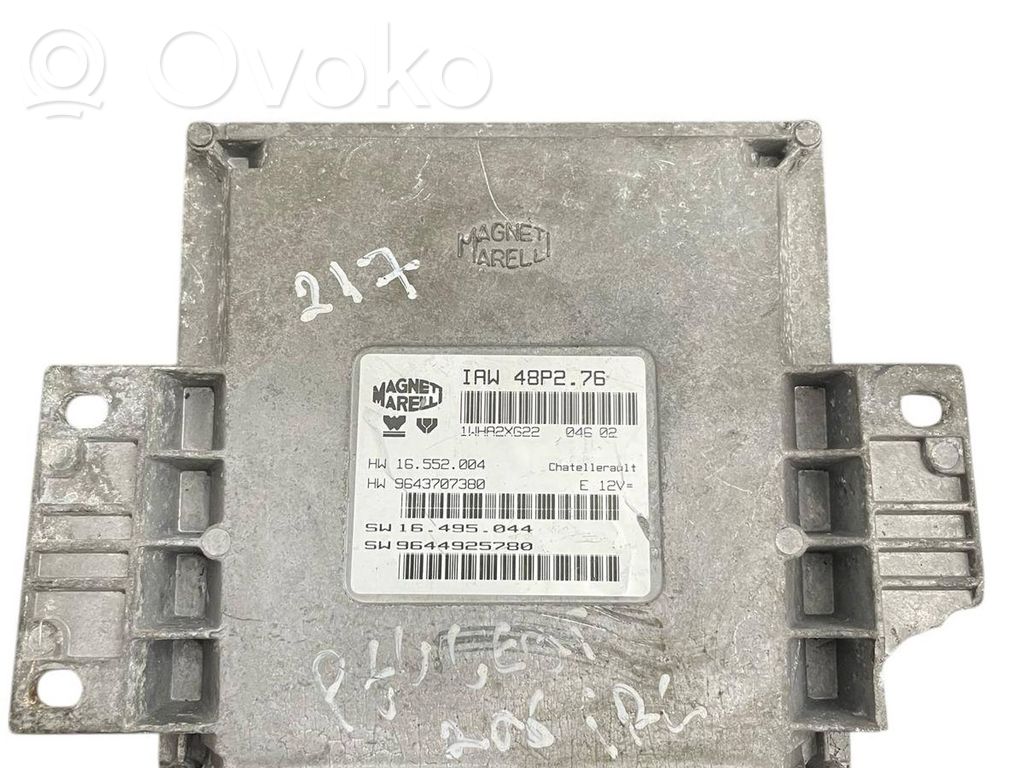 Engine control unit/module   9644925780,9643707380,IAW48P276,16350304