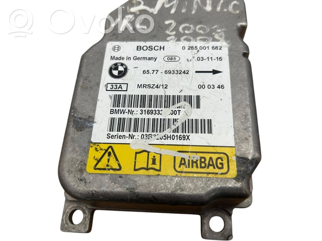 Mini One - Cooper R50 - 53 Airbag control unit/module 