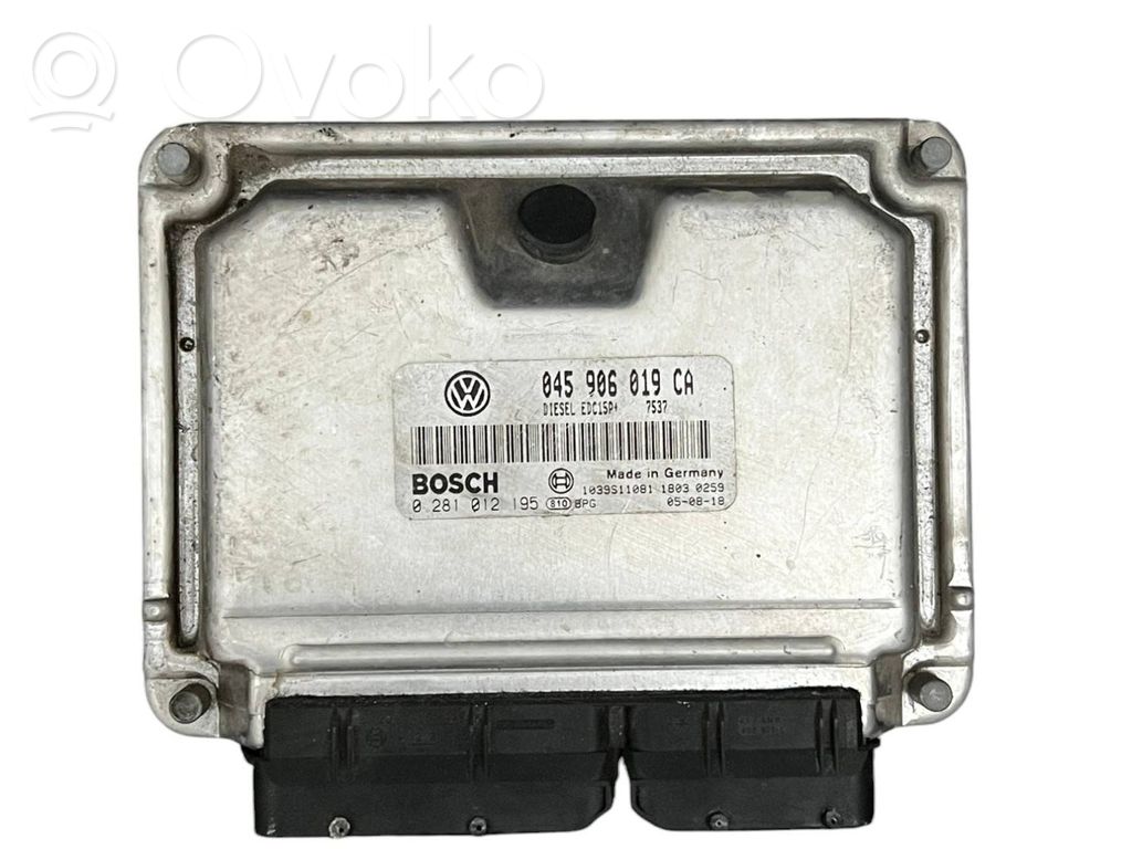 Engine control unit/module   045906019CA,0281012195,1039S11081