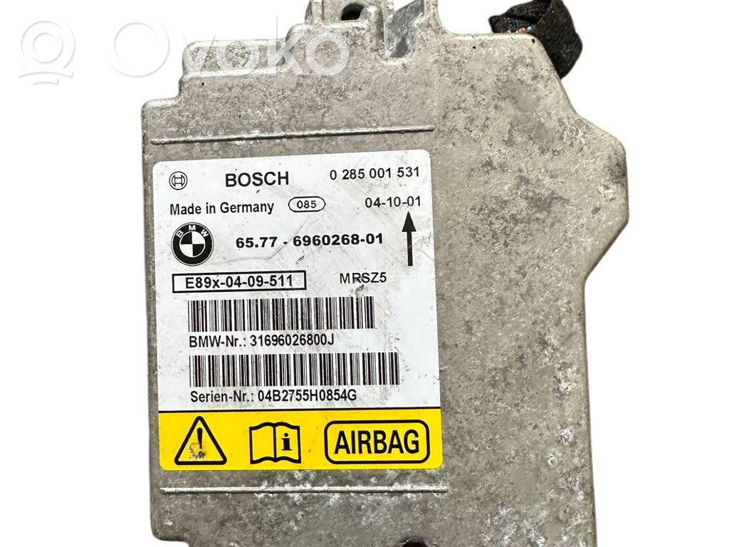 BMW 3 E90 E91 Unitate/modul de comandă airbaguri 
