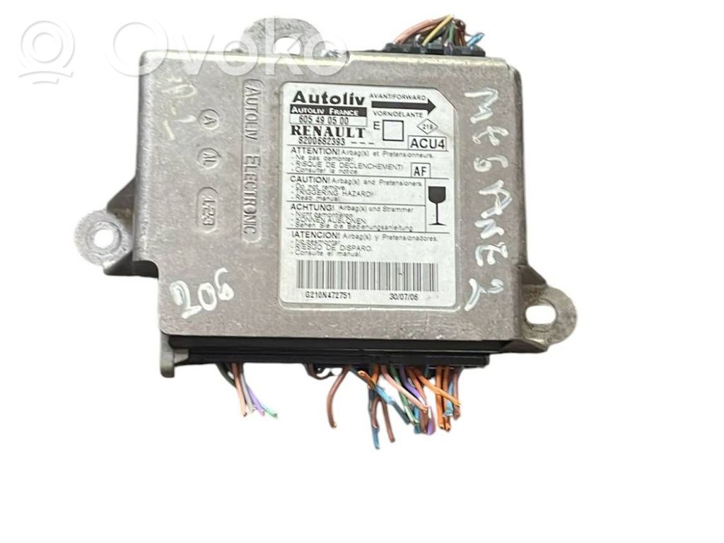 Renault Megane II Airbag control unit/module 