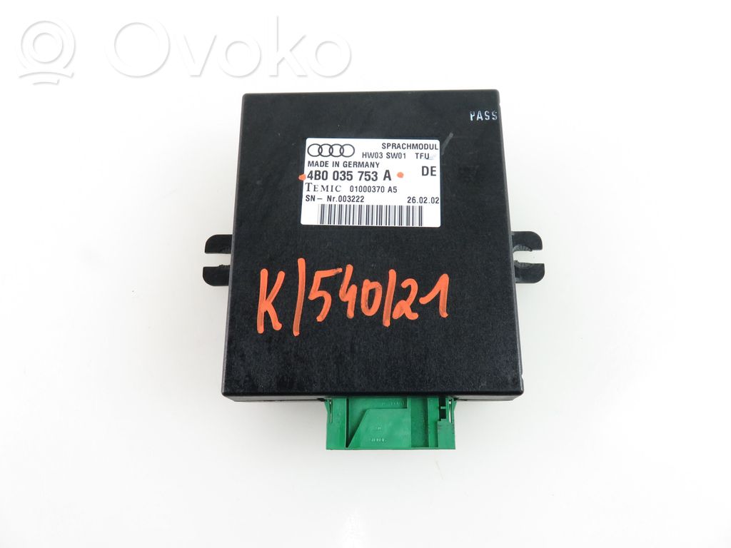 Autres unités de commande / modules   4B0035753A,4B0035753A