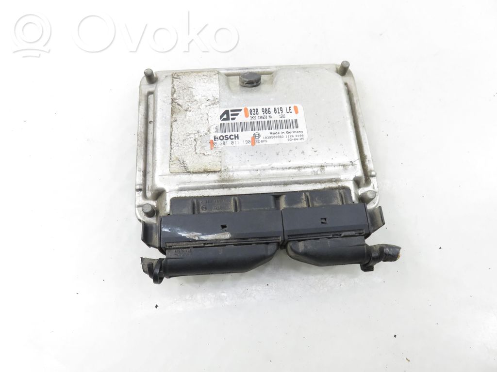 Engine control unit/module   0281011190,038906019LE,0281011190,038906019LE