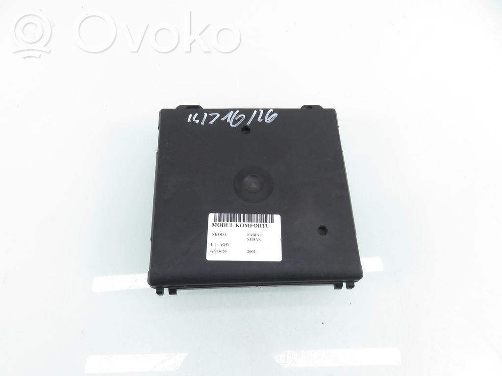 Skoda Fabia Mk1 (6Y) Modul de control caroserie central