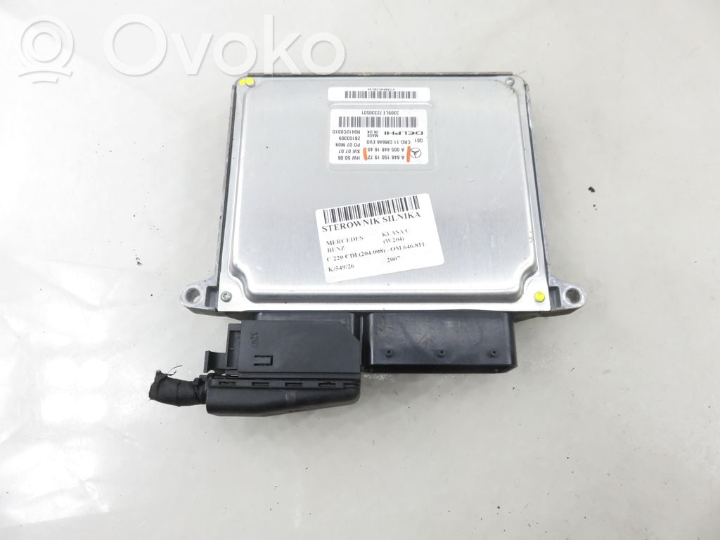 Mercedes-Benz C AMG W204 Engine control unit/module 