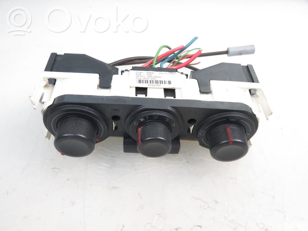 Interruptor de control del ventilador interior   6L0819045,6L0819045