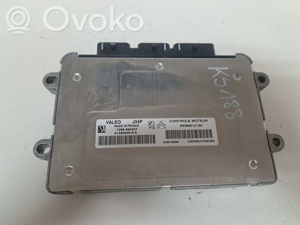 Unidad de control/módulo ECU del motor   9664127180