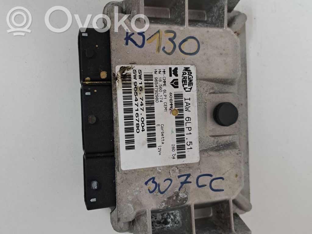 Peugeot 307 CC Unitate control motor/modul ECU 