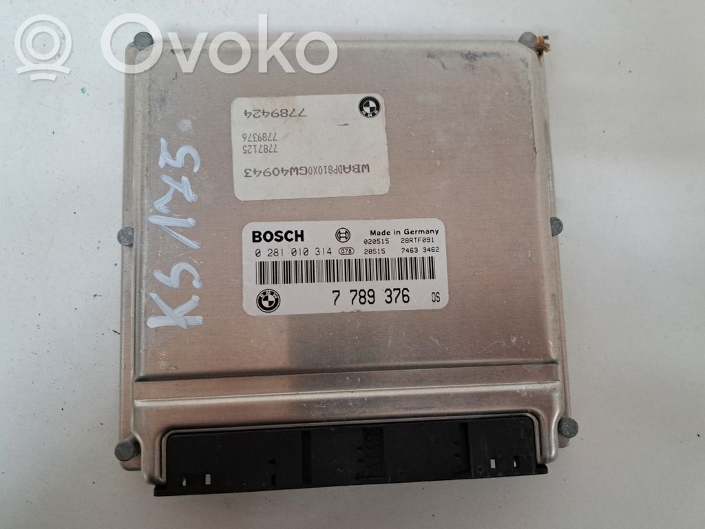 Unité de commande, module ECU de moteur   7789376