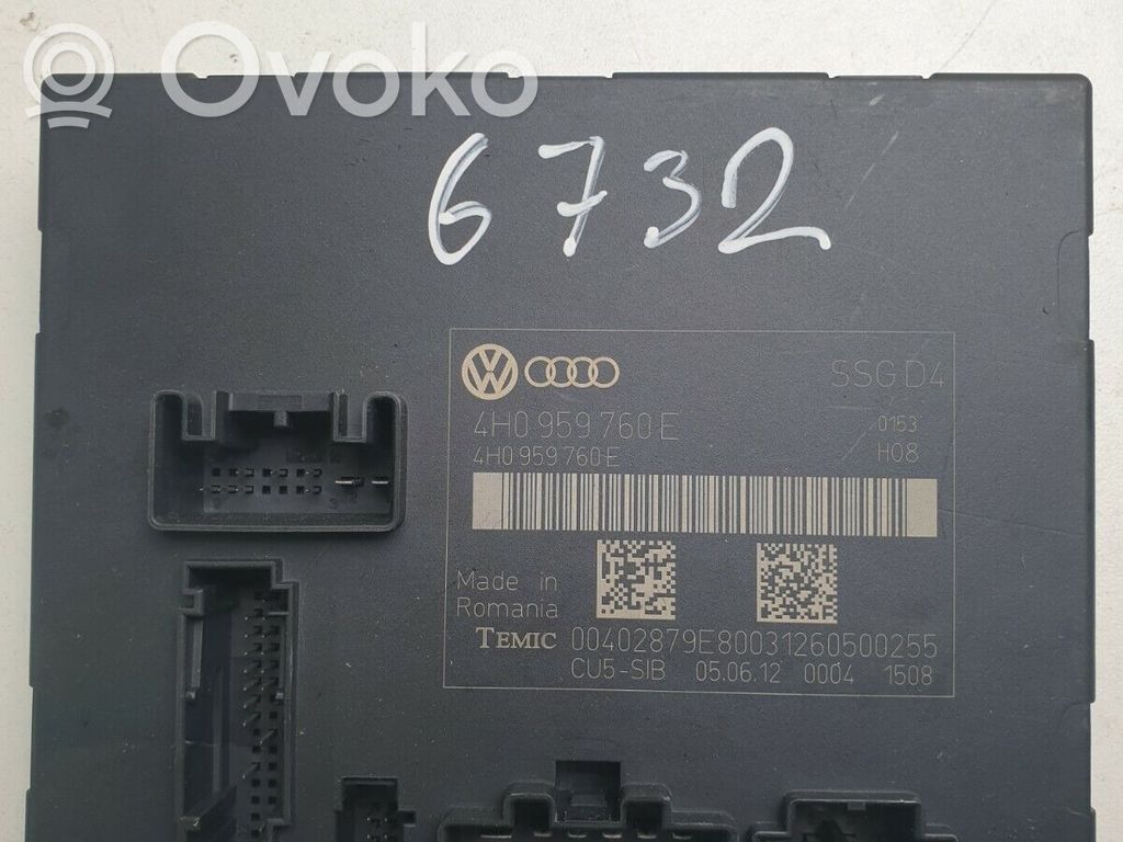 Seat control module   4H0959760E