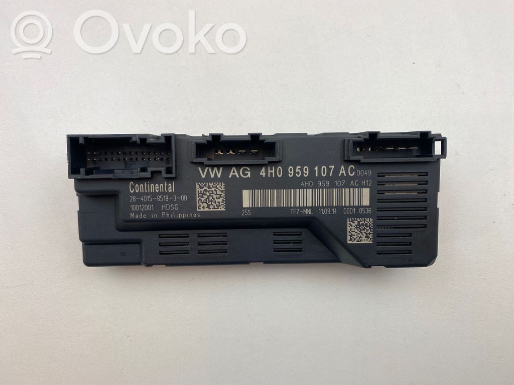 Audi A8 S8 D4 4H Tailgate/trunk control unit/module 