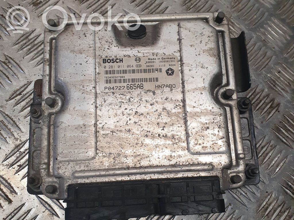 Engine control unit/module   P04727665AB,0281011064