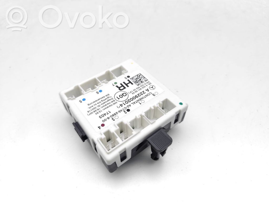 Unité de commande module de porte   A2229002014