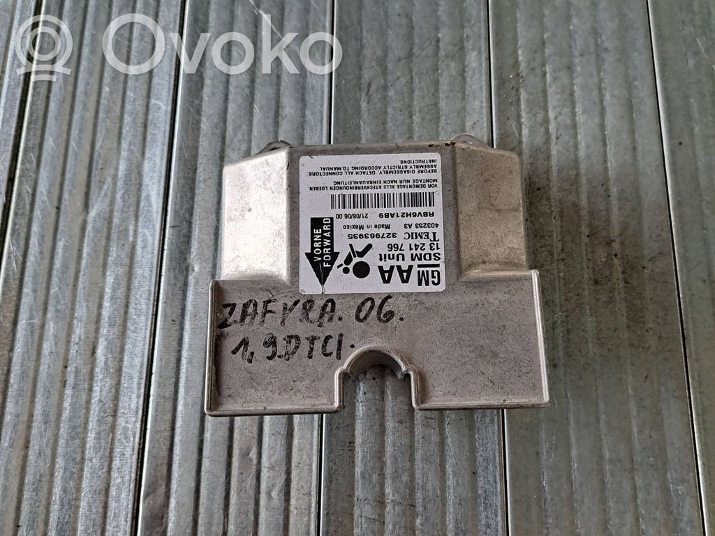 Opel Zafira B Sterownik / Moduł Airbag 