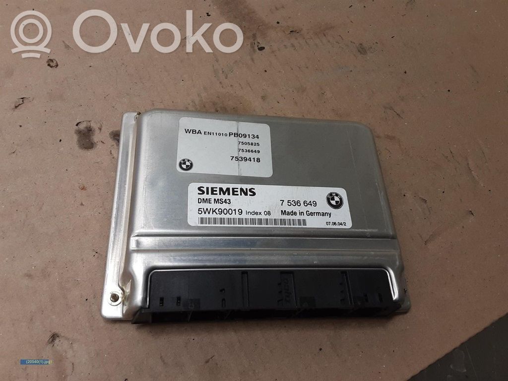 BMW 3 E46 Injection control unit/module 
