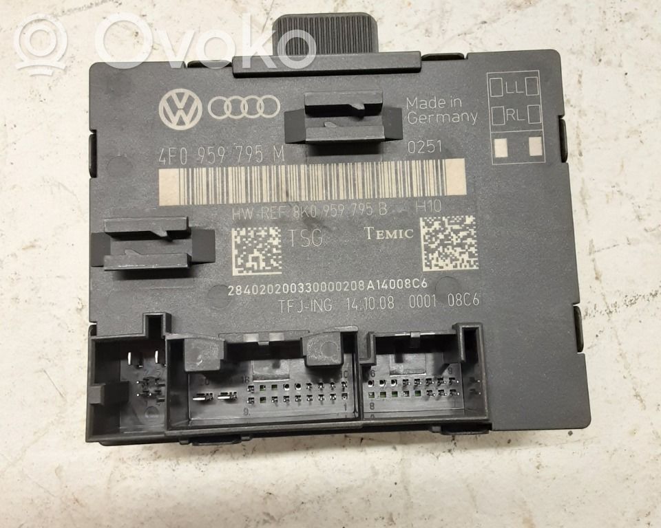 Unité de commande module de porte   4F0959792T,4F0959795M,4F0959795M