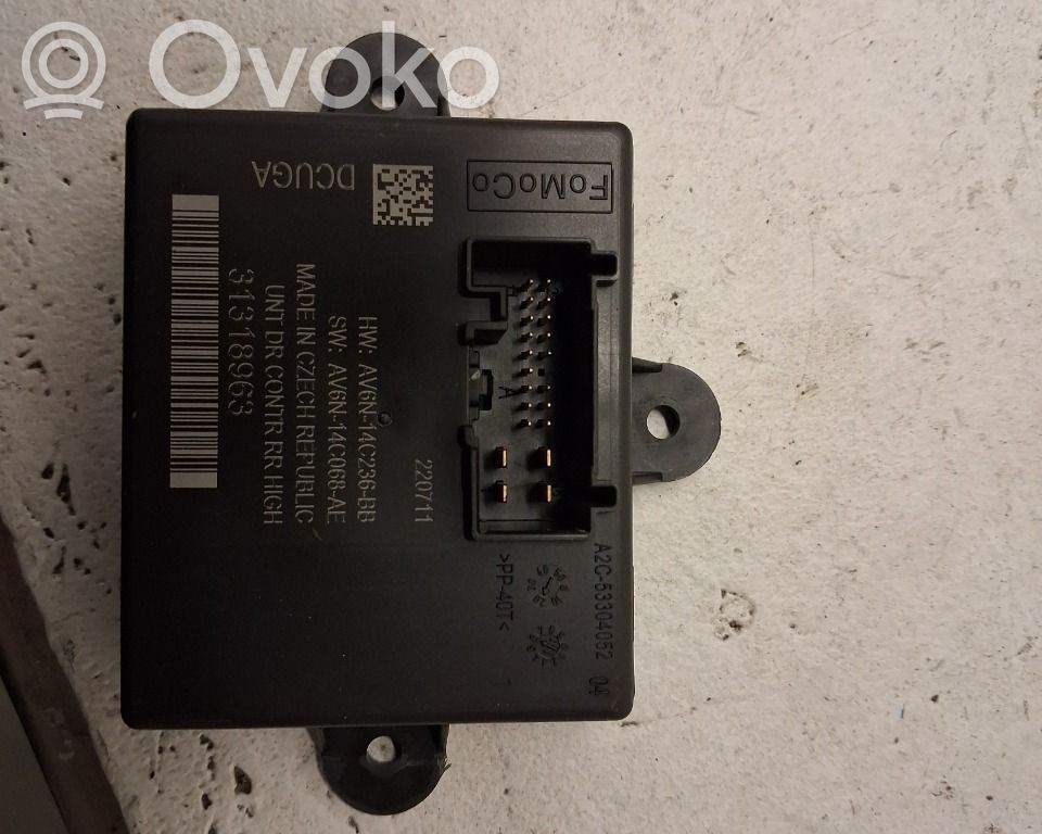 Unité de commande module de porte   31343873,31318963