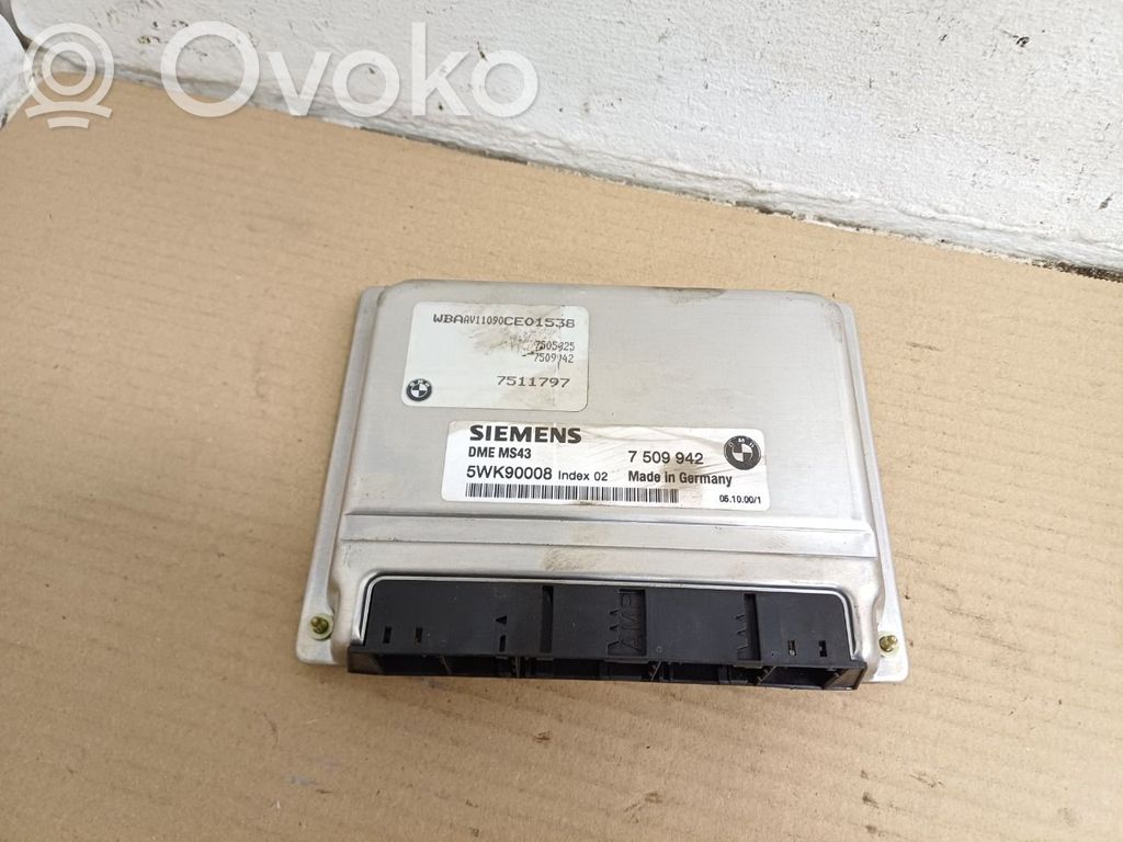 BMW 3 E46 Injection control unit/module 