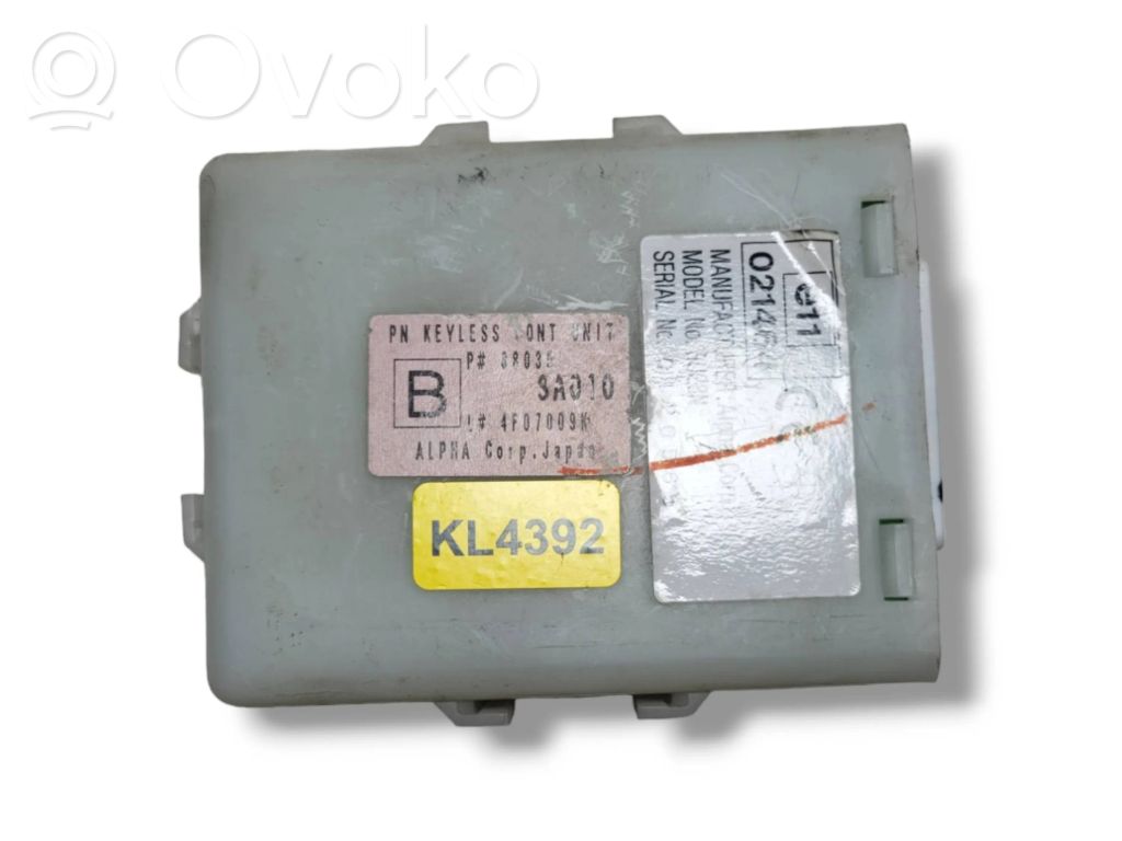 Other control units/modules   4F07009K,88035,SA010