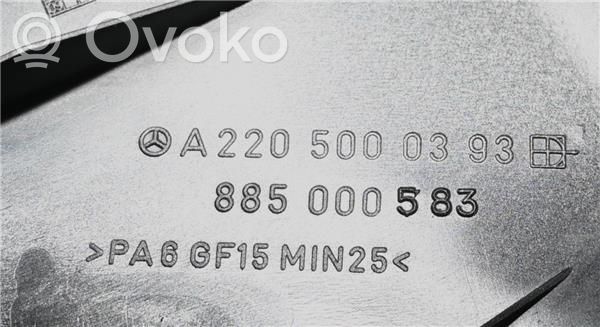 Wlot / Kanał powietrza intercoolera   A2205000393