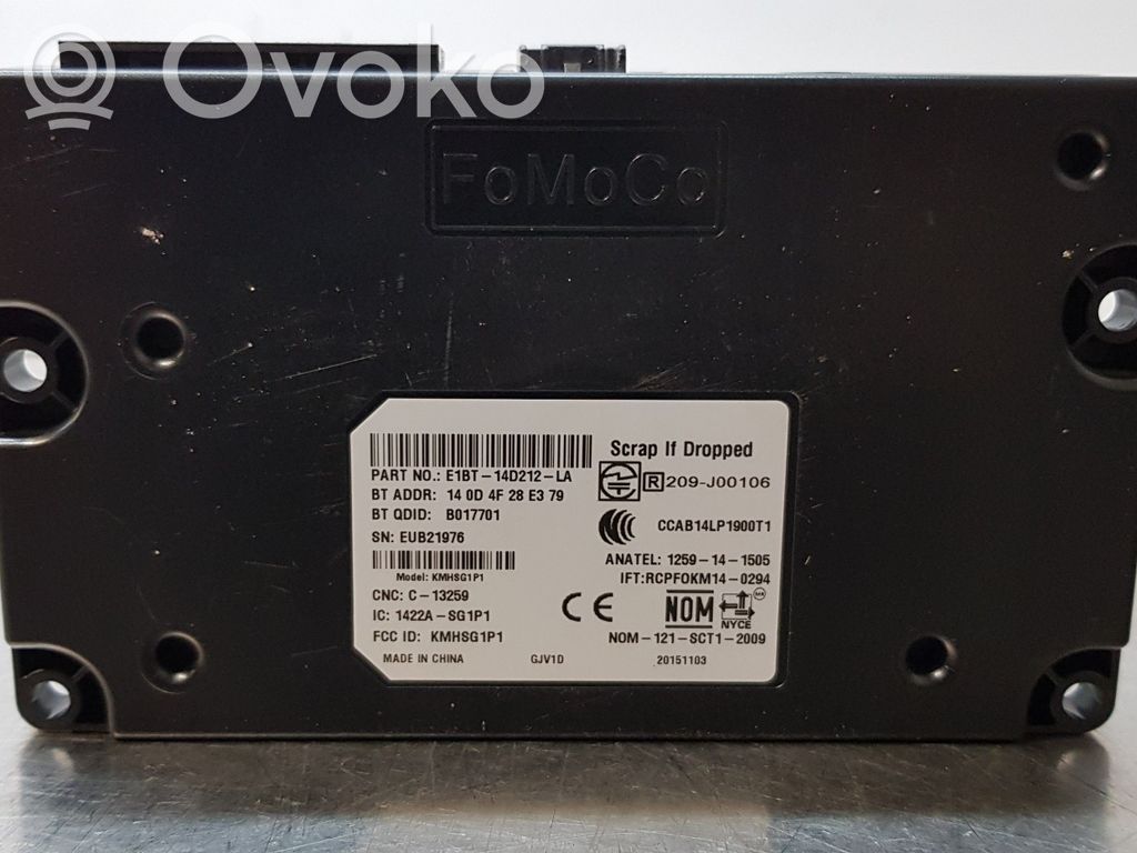 Ford Ecosport Other control units/modules 