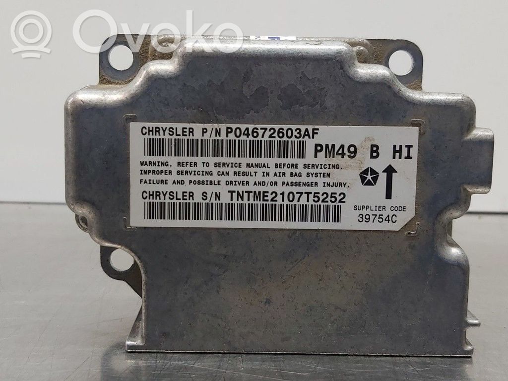 Dodge Caliber Airbag control unit/module 