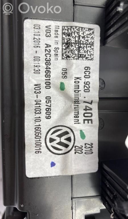 Volkswagen Polo V 6R Tachimetro (quadro strumenti)