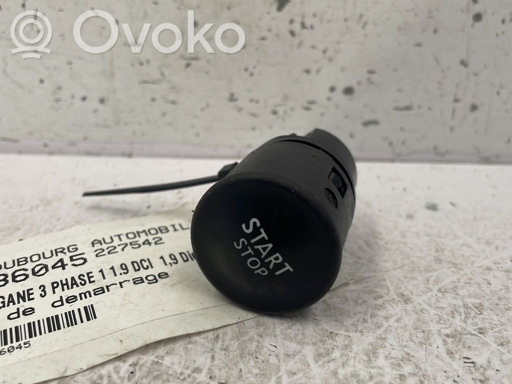 Renault Megane III Engine start stop button switch
