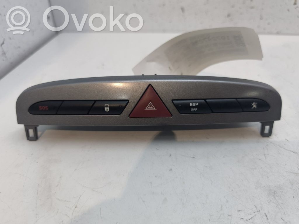 Peugeot 308 Botón interruptor de luz de peligro 