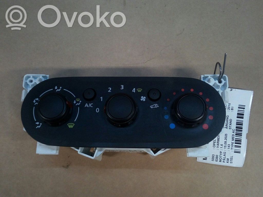 Climate control unit   TYPEMEDAC,93452329