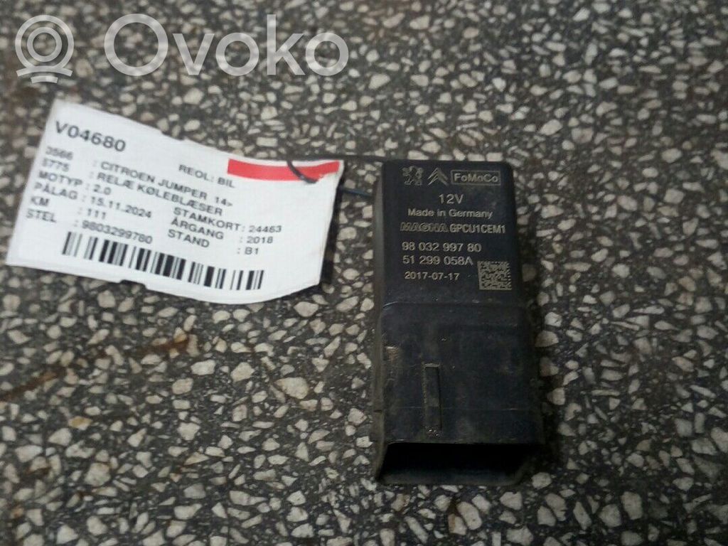 Citroen Jumper Hehkutulpan esikuumennuksen rele 