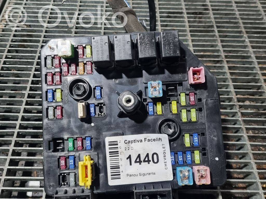 Chevrolet Captiva Fuse box set 